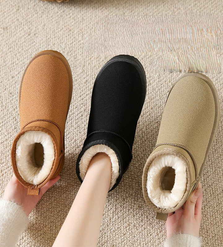 Willa | Chic Fleece-Lined Waterproof Ankle Boots For Women