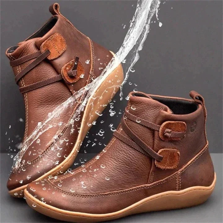 Evie | Stylish Waterproof Ankle Boots With Buckle Detail