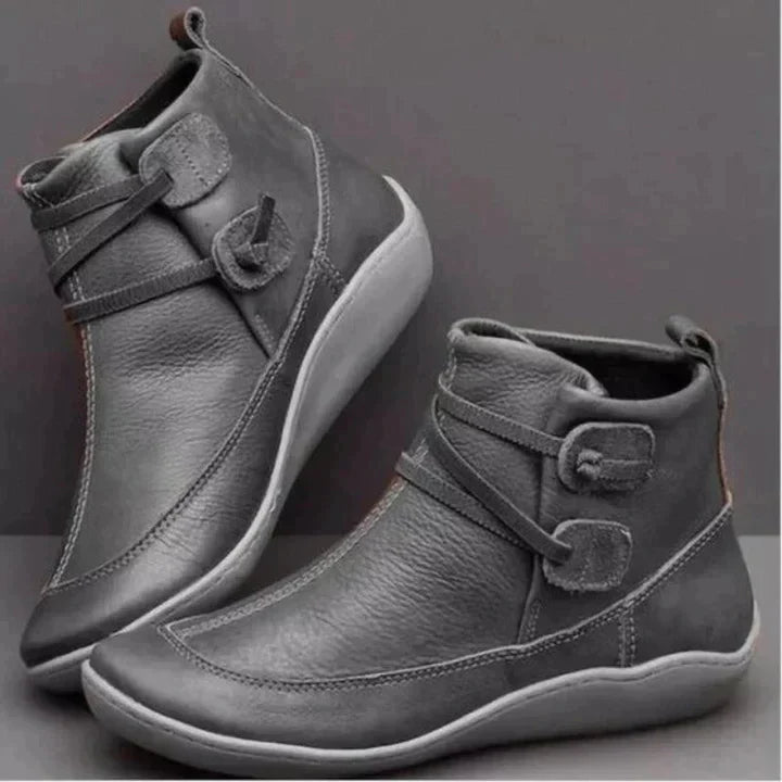 Evie | Stylish Waterproof Ankle Boots With Buckle Detail