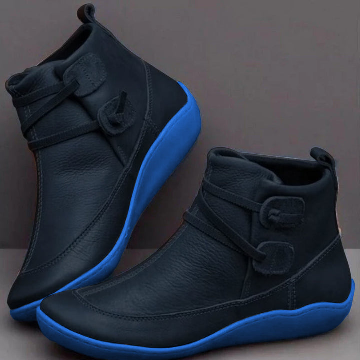 Evie | Stylish Waterproof Ankle Boots With Buckle Detail