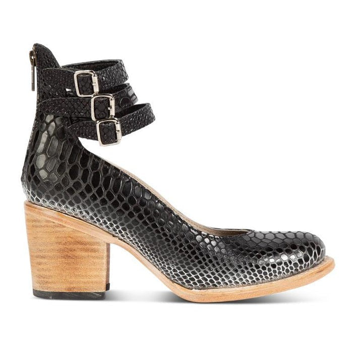 Norla | Chic Buckle Strap Ankle Boots With Block Heel