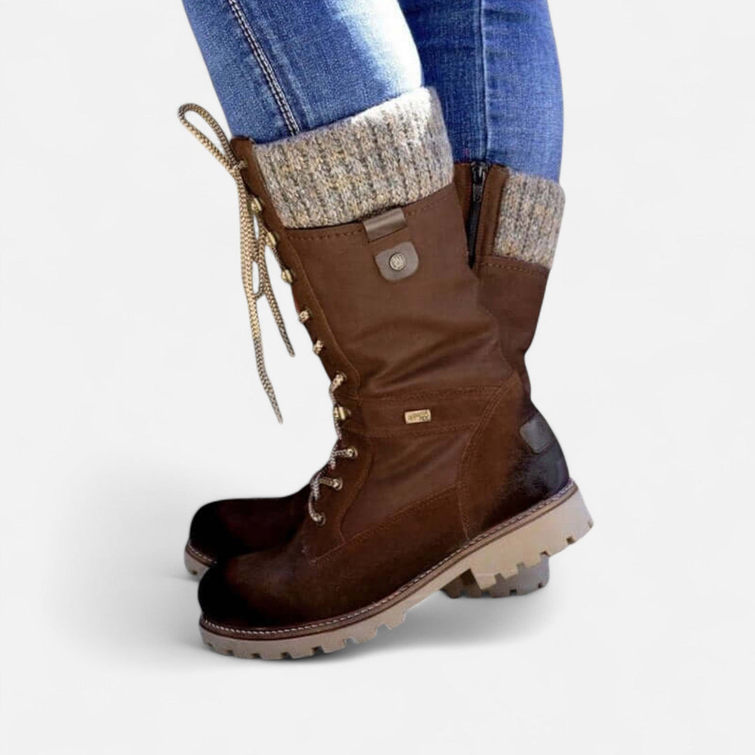 Ava | Stylish Lace-Up Waterproof Winter Boots For Women