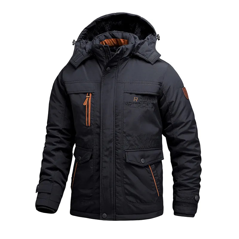 Phoebe | Stylish Men's Hooded Parka With Multi Pocket Design