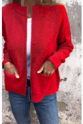 Sawyer | Stylish Zip-Up Knit Cardigan With Ribbed Collar