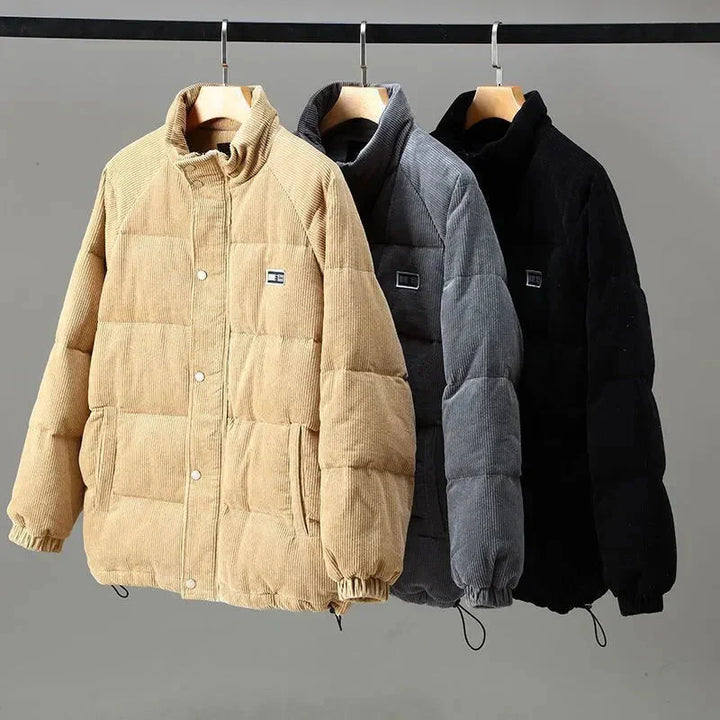 Aurora | Stylish Mens Corduroy Quilted Puffer Winter Jacket
