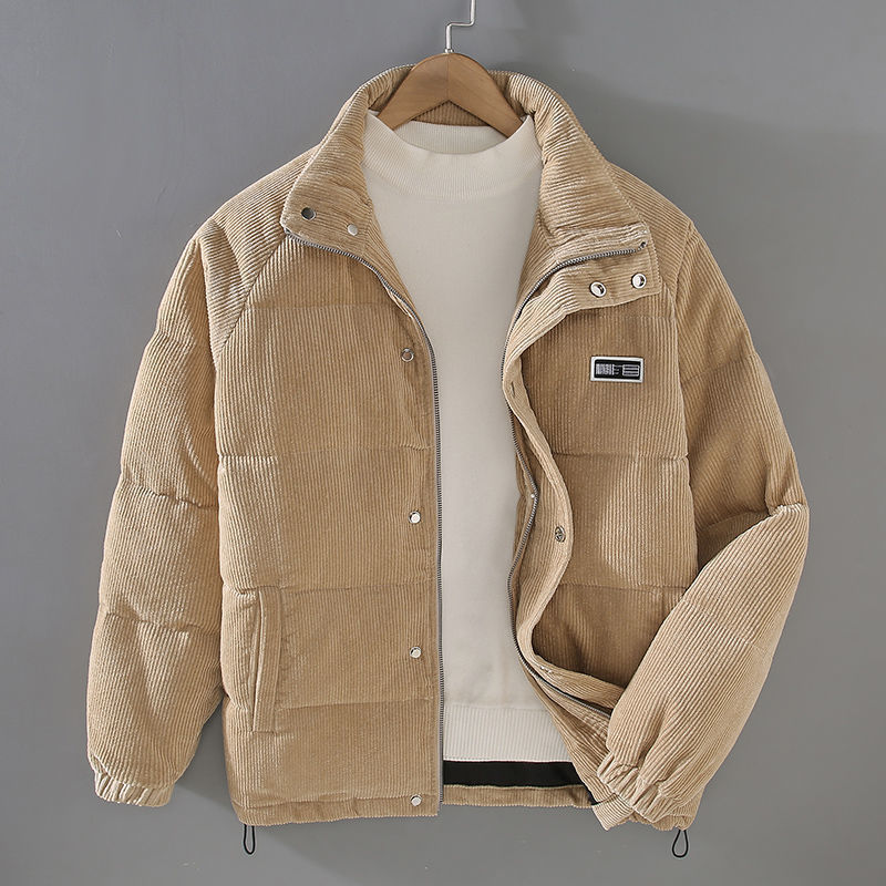 Aurora | Stylish Mens Corduroy Quilted Puffer Winter Jacket