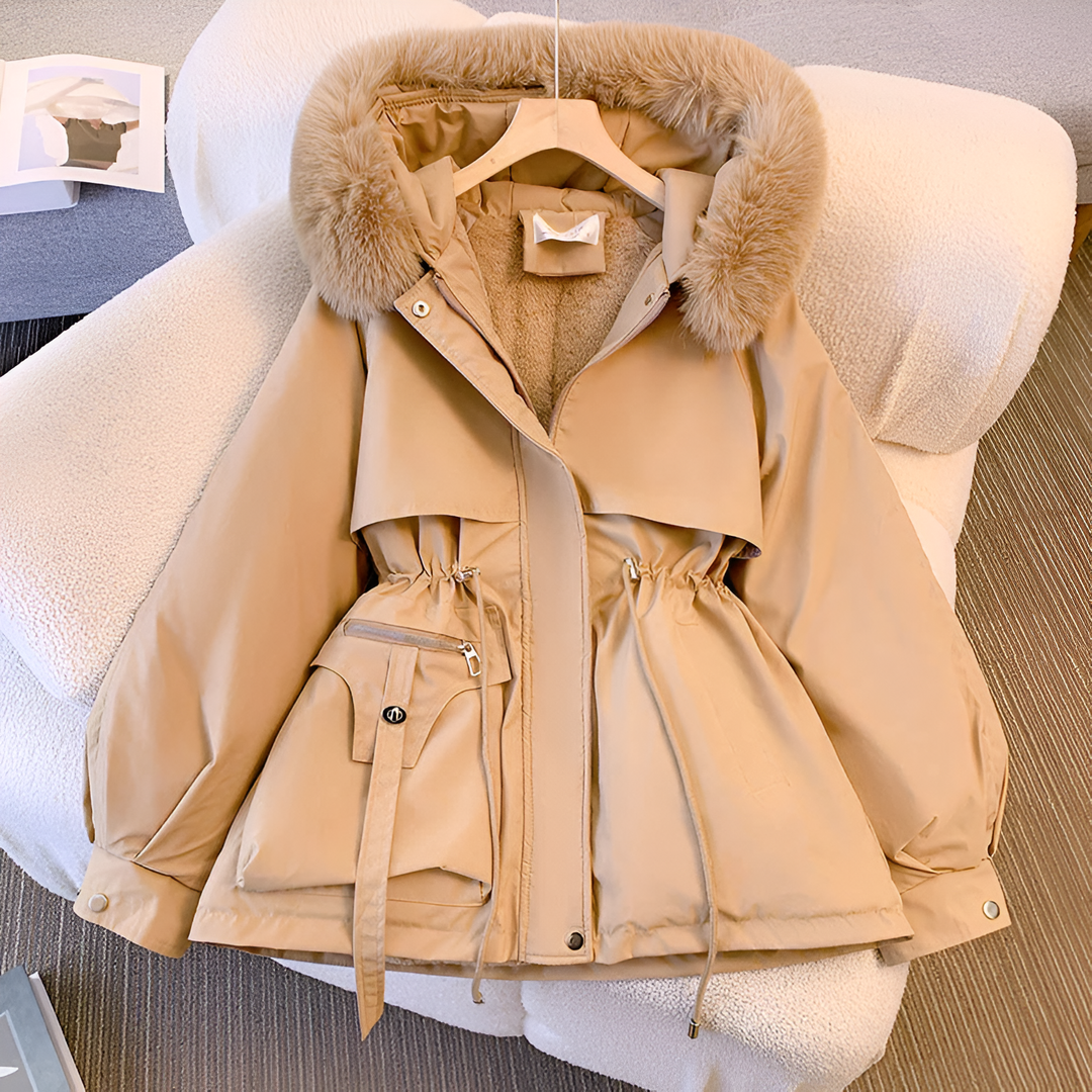 Hannah | Elegant Faux Fur Hooded Puffer Winter Jacket