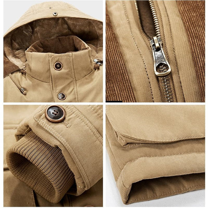 Amelia | Elegant Hooded Fleece-Lined Winter Parka For Men