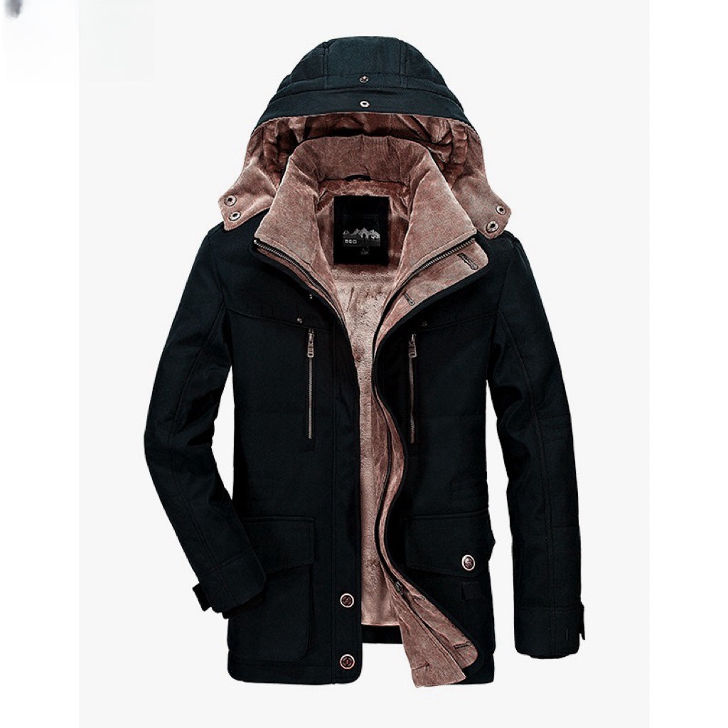 Amelia | Elegant Hooded Fleece-Lined Winter Parka For Men