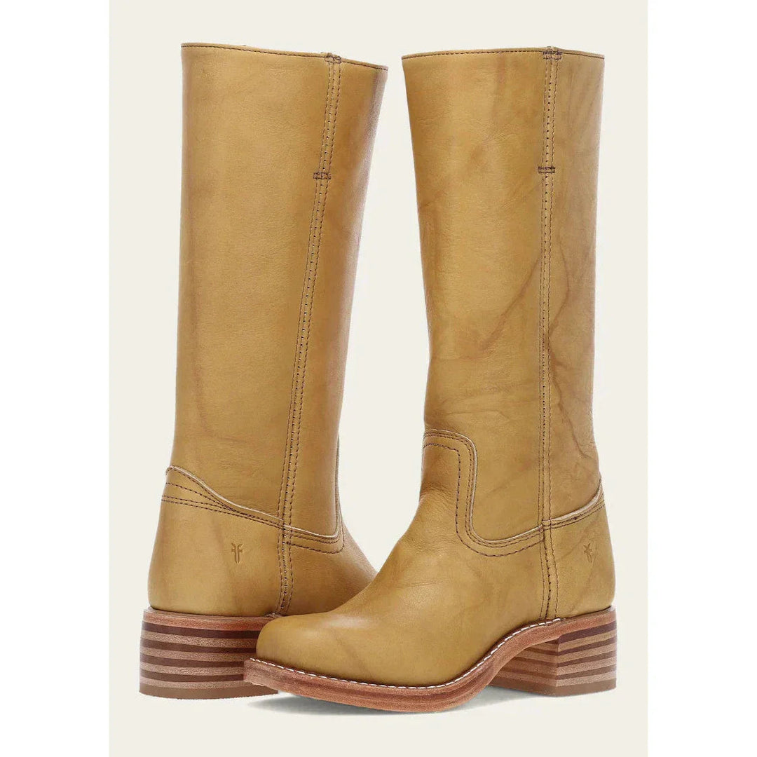 | Elegant Women's Brown Leather Knee High Cowboy Boots