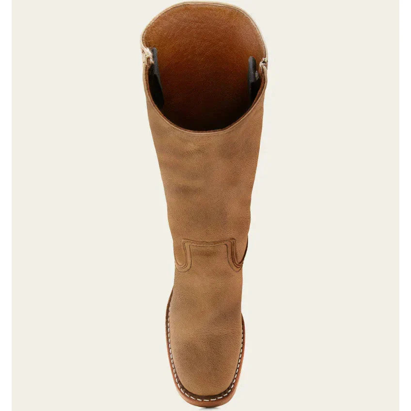 | Elegant Women's Brown Leather Knee High Cowboy Boots