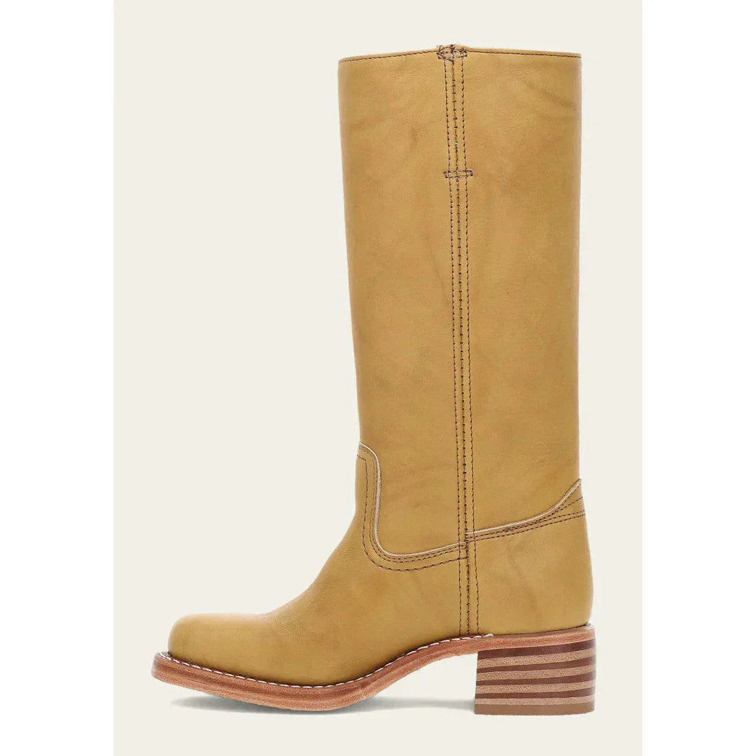 | Elegant Women's Brown Leather Knee High Cowboy Boots