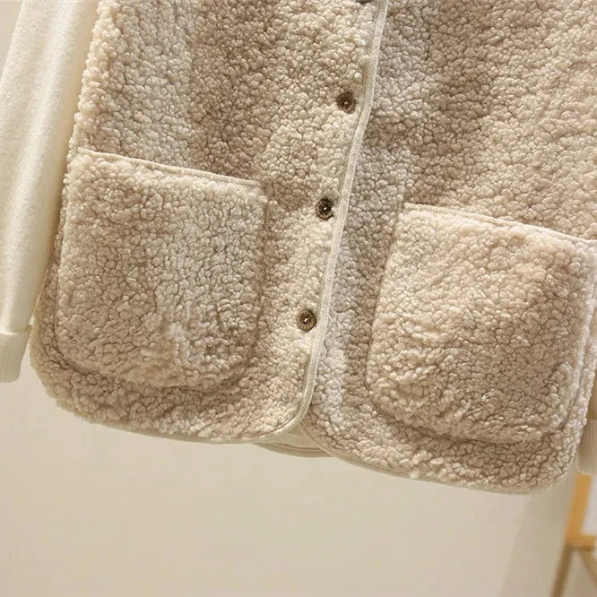 Corinne | Stylish Button-Front Sherpa Vest Women - Sleeveless