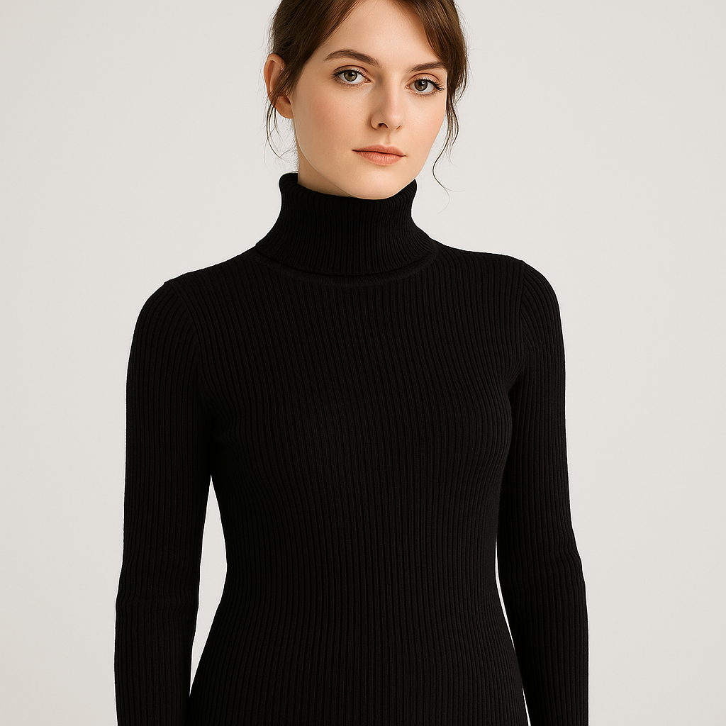 Marlene | Elegant Ribbed Turtleneck Sweater With Long Sleeves