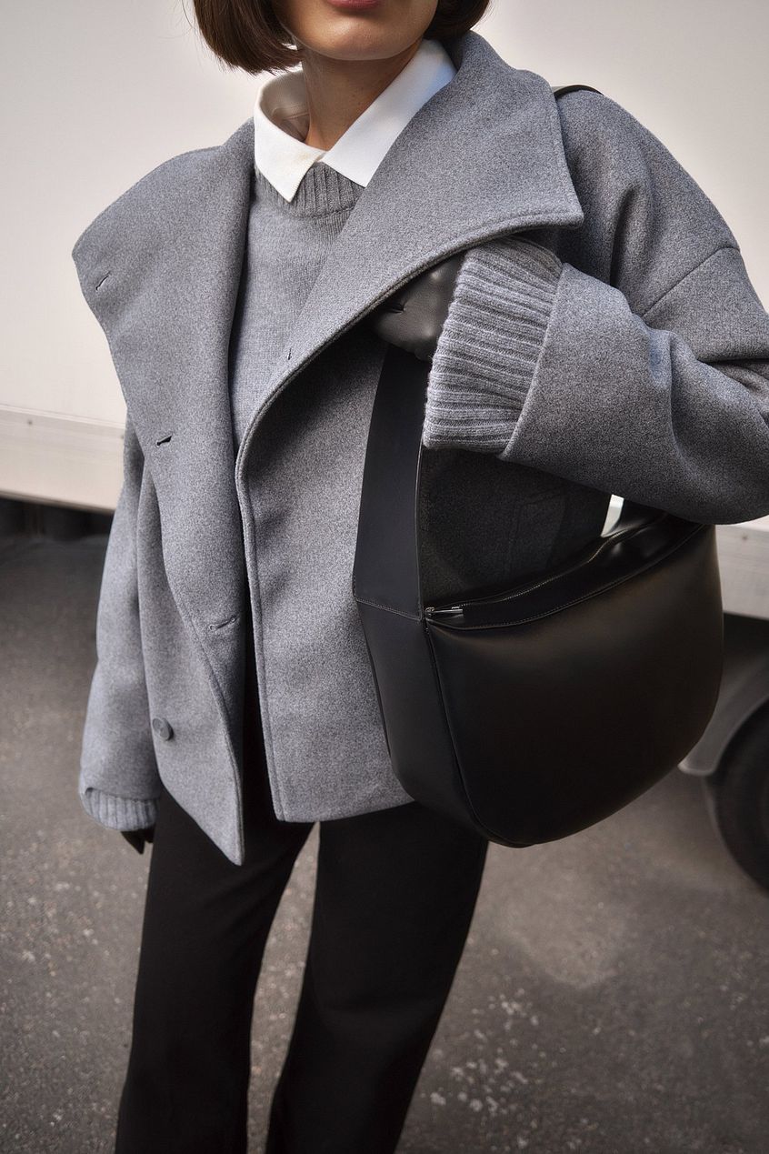 Amelia | Elegant Double-Breasted Wool Jacket With Bell Sleeves