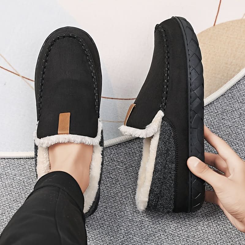 Men's Warm Slip-On Loafers With Wool Lining | TERRAWOOL