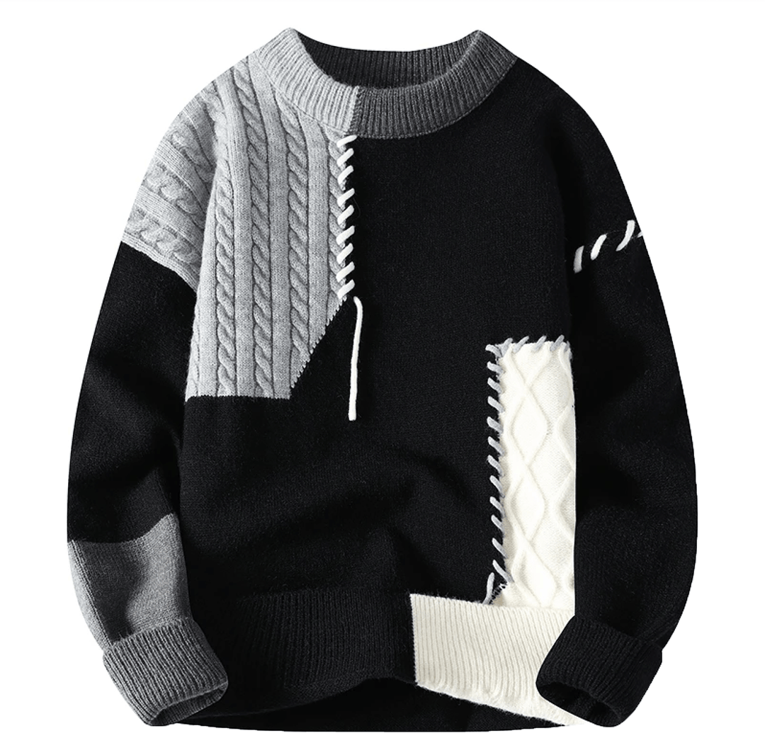 Damien | Men’s Unique Pattern Relaxed Fit Sweater