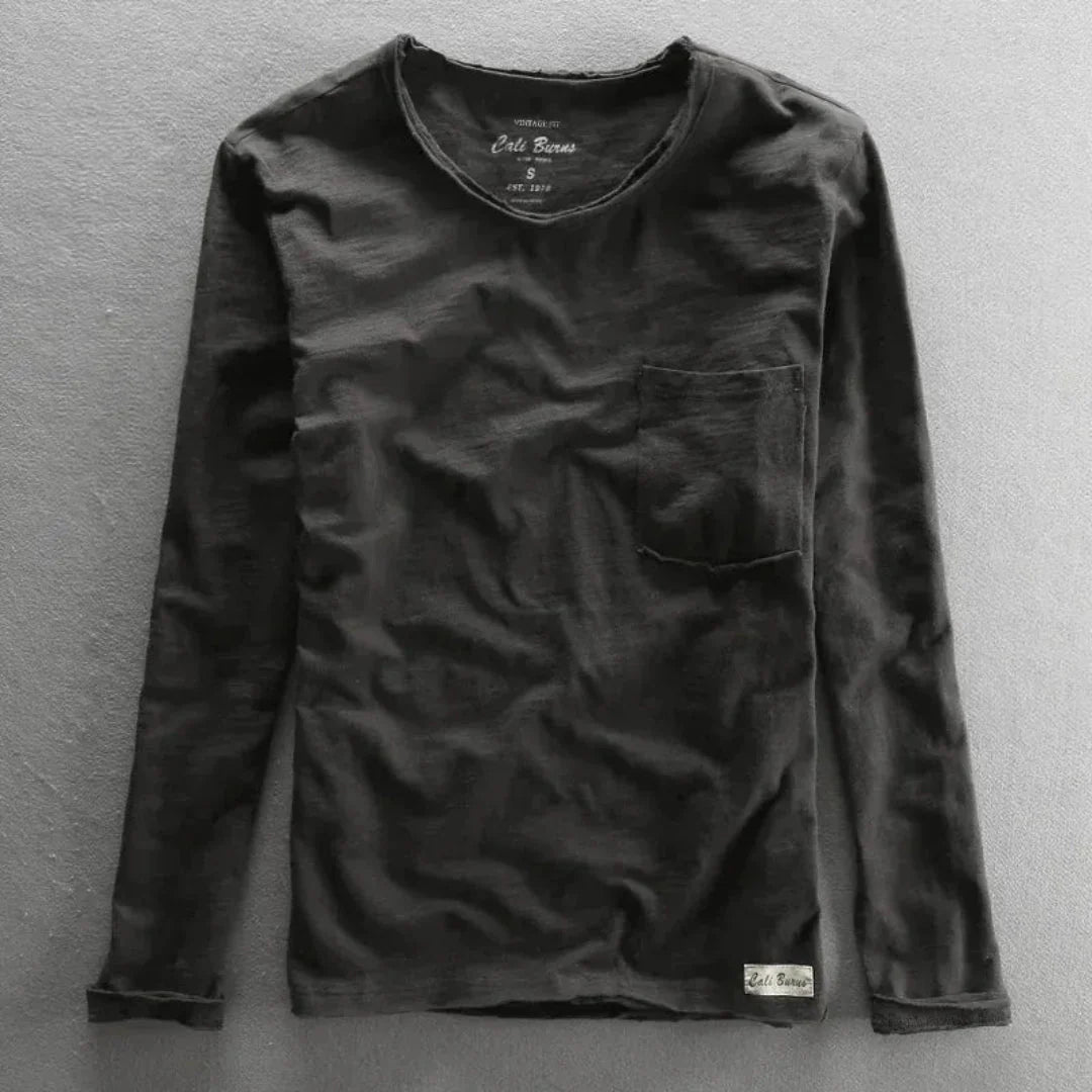 Margot | Stylish Cotton Long Sleeve Crew Neck Shirt