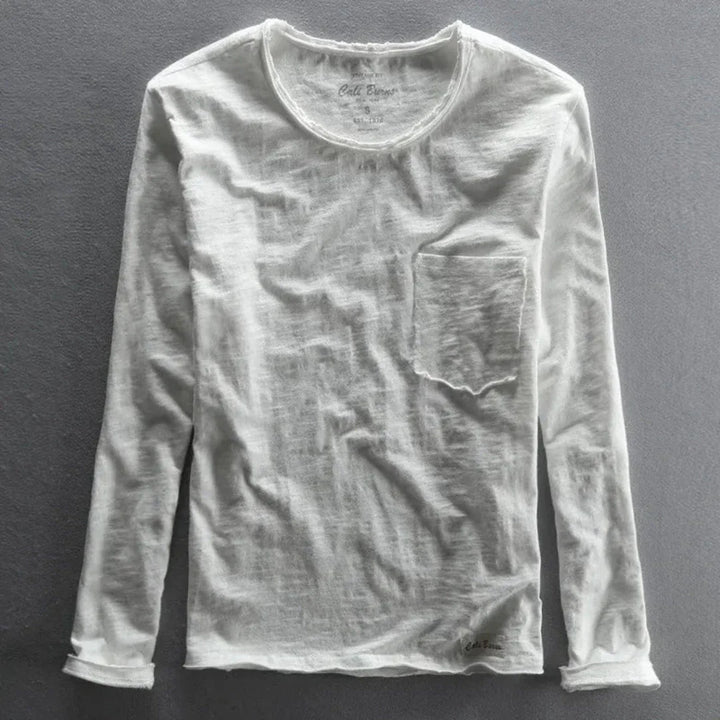 Margot | Stylish Cotton Long Sleeve Crew Neck Shirt