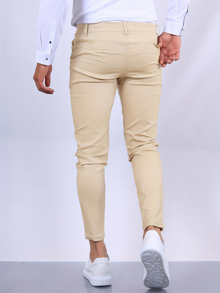 Kai | Elegant Slim Fit Business Trousers For Modern Men