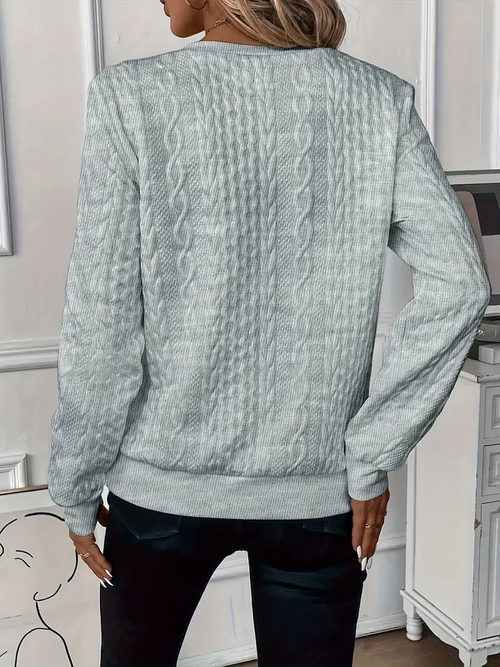 Willa | Chic Cable Knit Quarter Zip Sweater Women