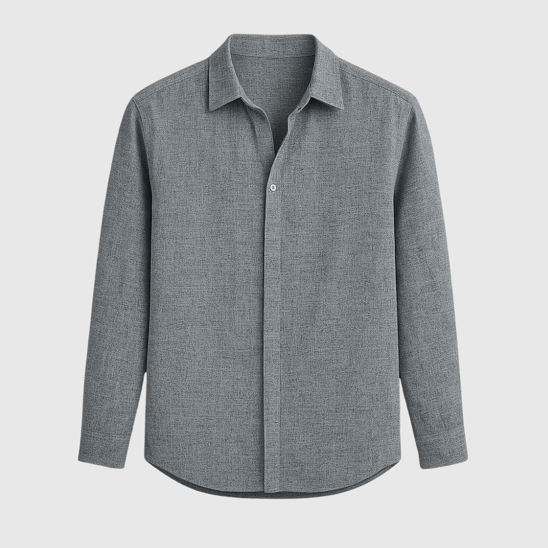 Serena | Stylish Button-Down Long Sleeve Linen Shirt
