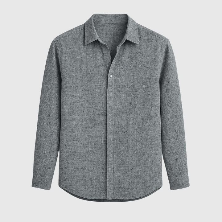 Serena | Stylish Button-Down Long Sleeve Linen Shirt