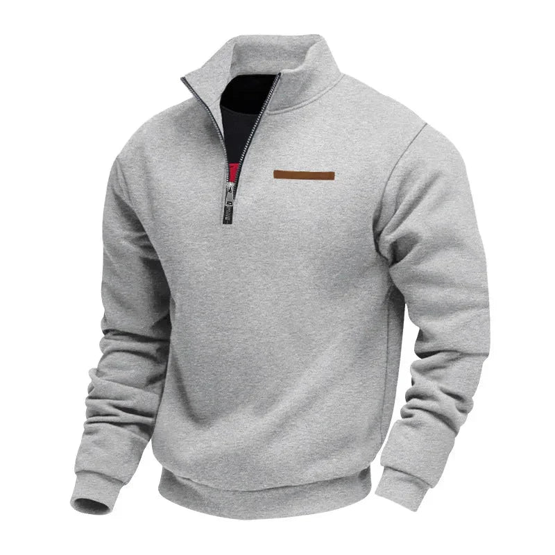 Tilly | Stylish Quarter Zip Fleece Pullover With Stand Collar