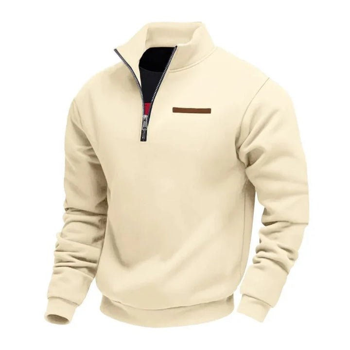 Tilly | Stylish Quarter Zip Fleece Pullover With Stand Collar