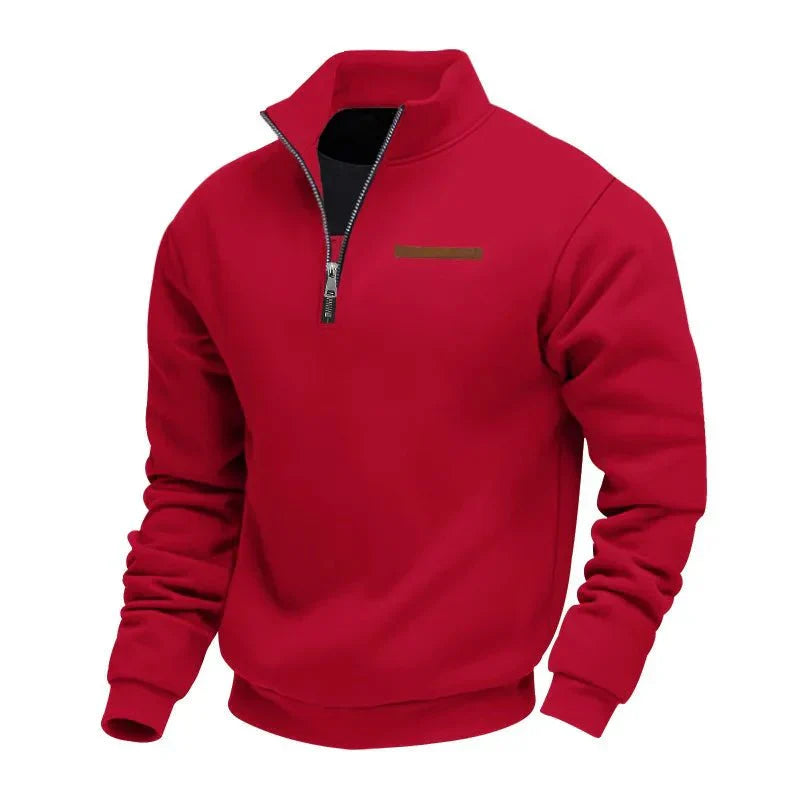 Tilly | Stylish Quarter Zip Fleece Pullover With Stand Collar