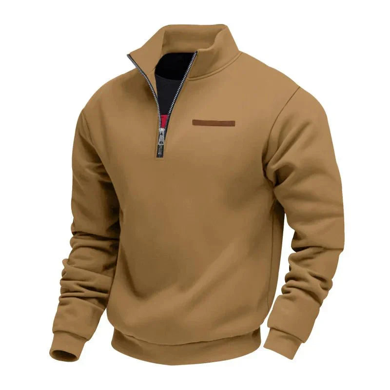 Tilly | Stylish Quarter Zip Fleece Pullover With Stand Collar