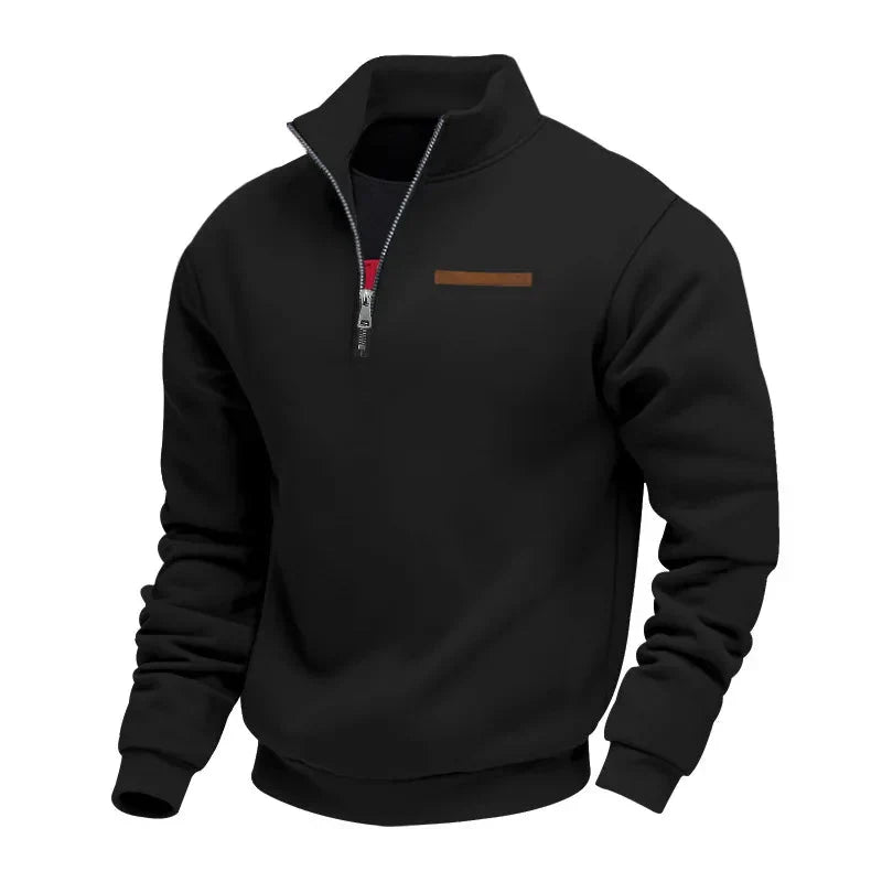 Tilly | Stylish Quarter Zip Fleece Pullover With Stand Collar