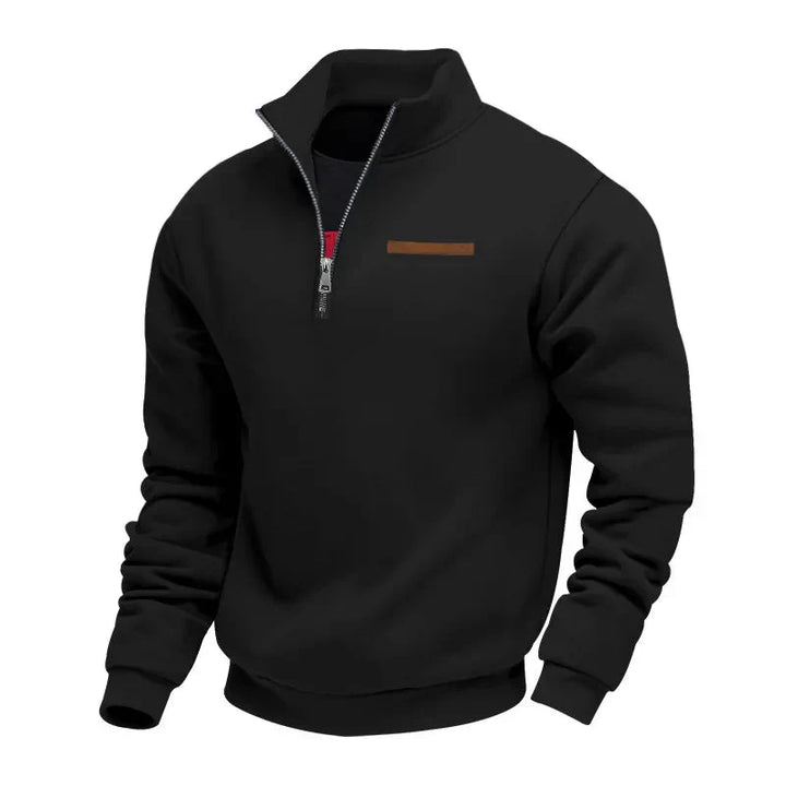 Tilly | Stylish Quarter Zip Fleece Pullover With Stand Collar