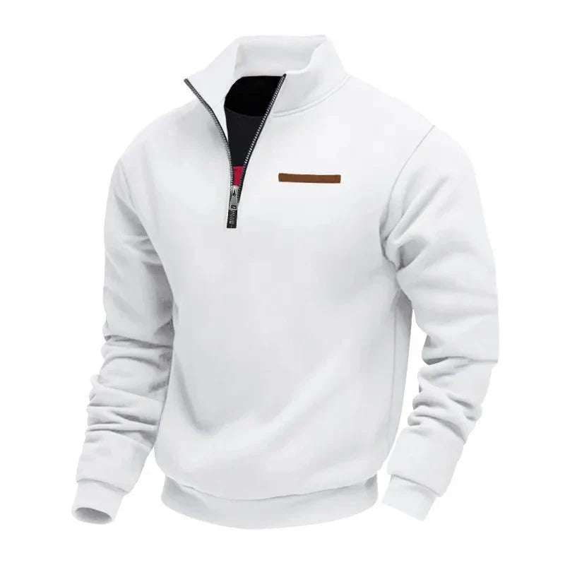 Tilly | Stylish Quarter Zip Fleece Pullover With Stand Collar