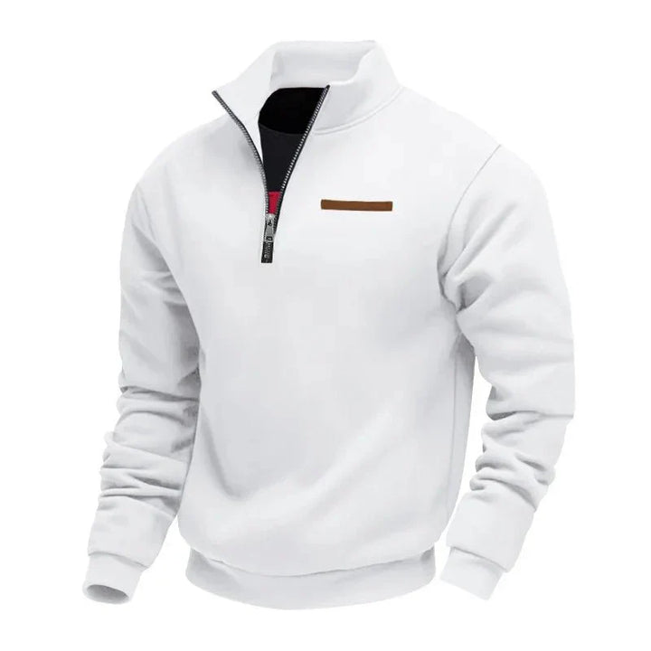 Tilly | Stylish Quarter Zip Fleece Pullover With Stand Collar