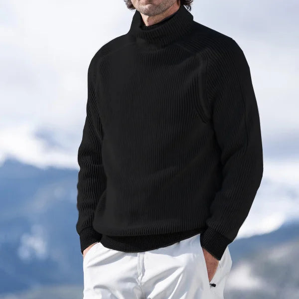 Arthur | Casual Men's Turtleneck Sweater with Ribbed Design