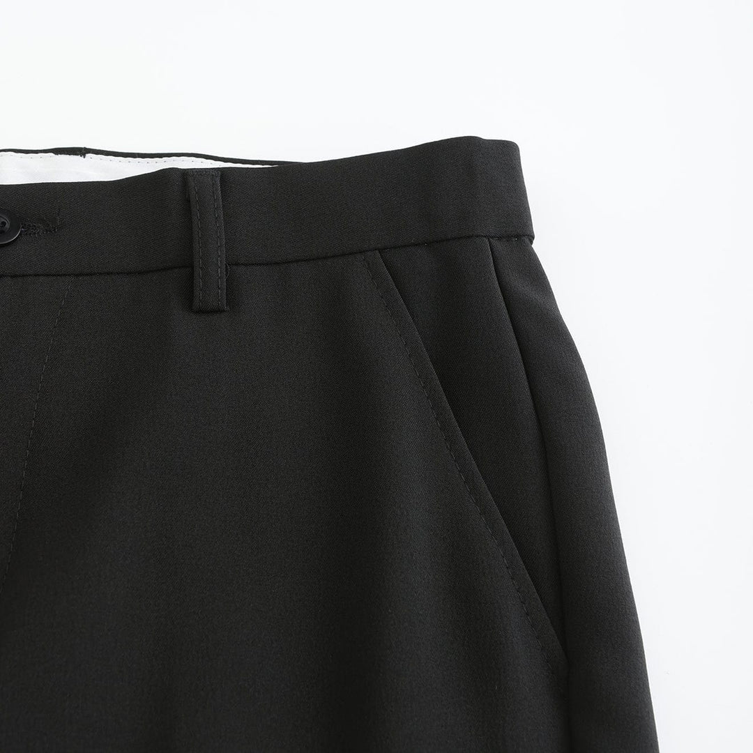 Rosalynn | Elegant Stretch Dress Pants Men - Black Formal