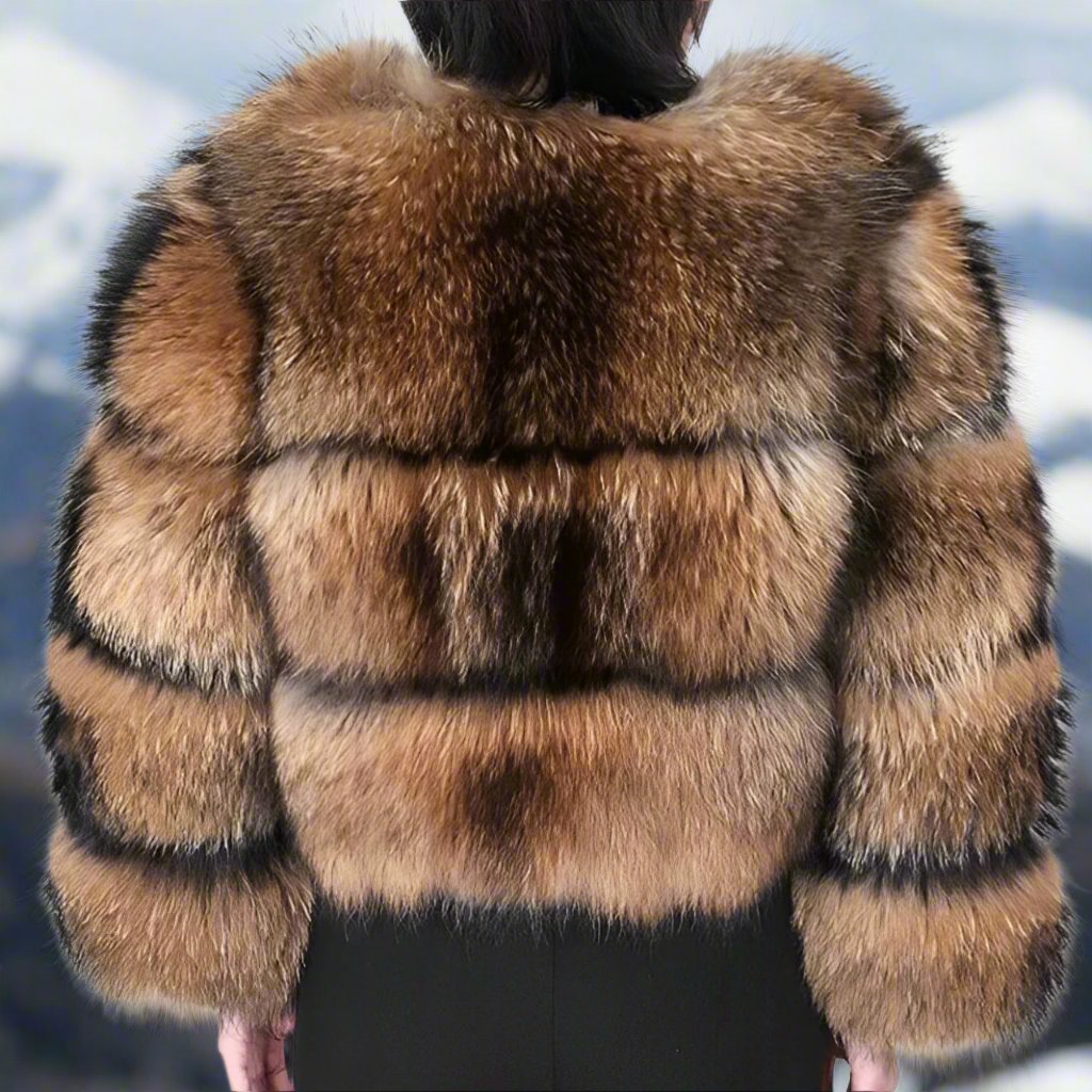 Beatrice | Elegant Reversible Faux Fur Winter Coat