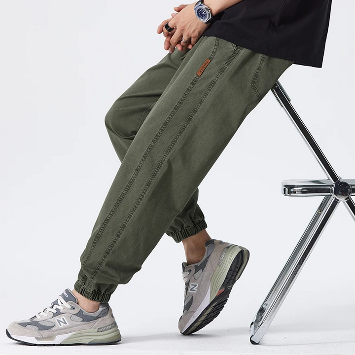 Margot | Stylish Relaxed Fit Cotton Joggers With Elastic Cuffs