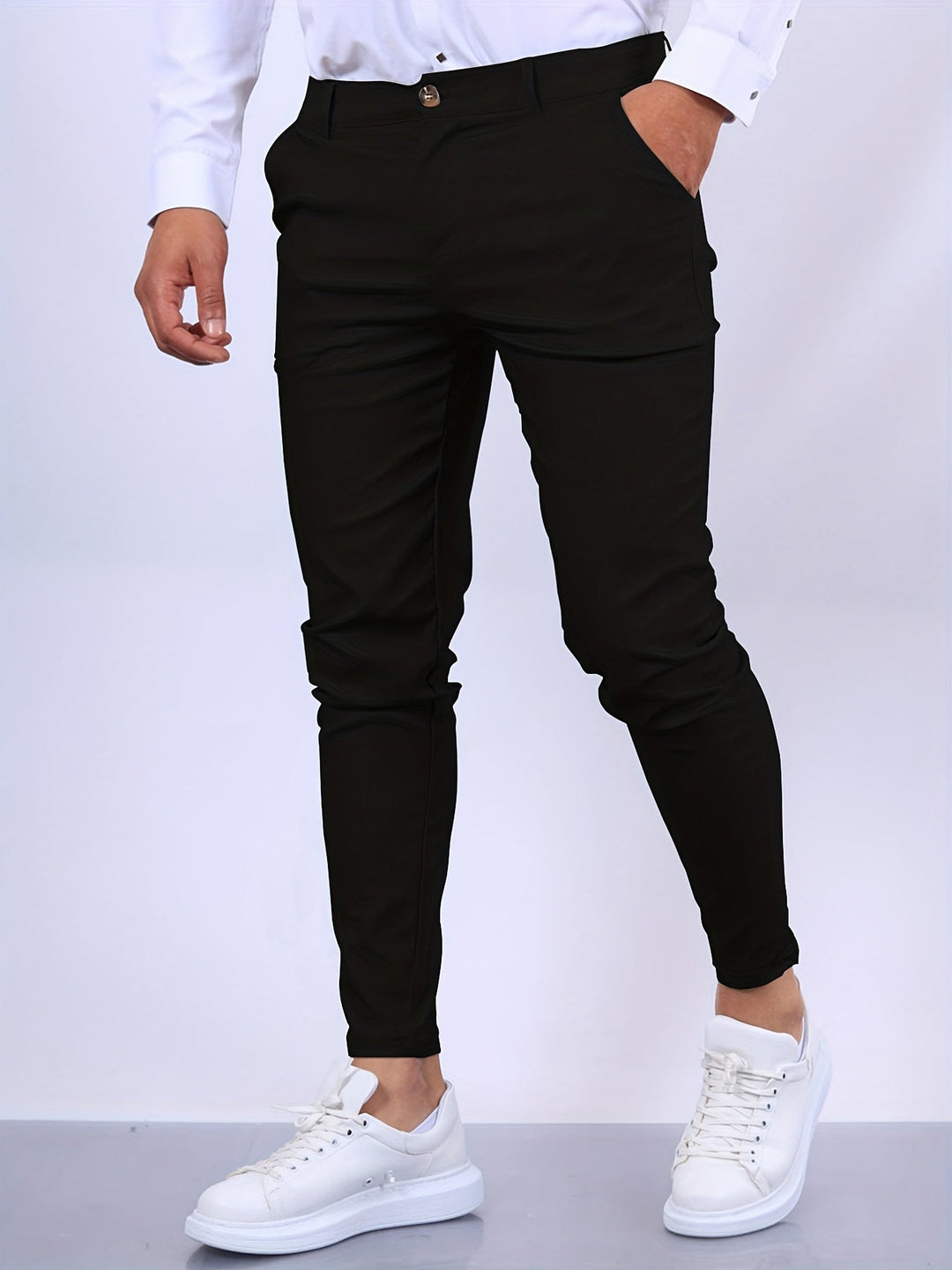 Kai | Elegant Slim Fit Business Trousers For Modern Men
