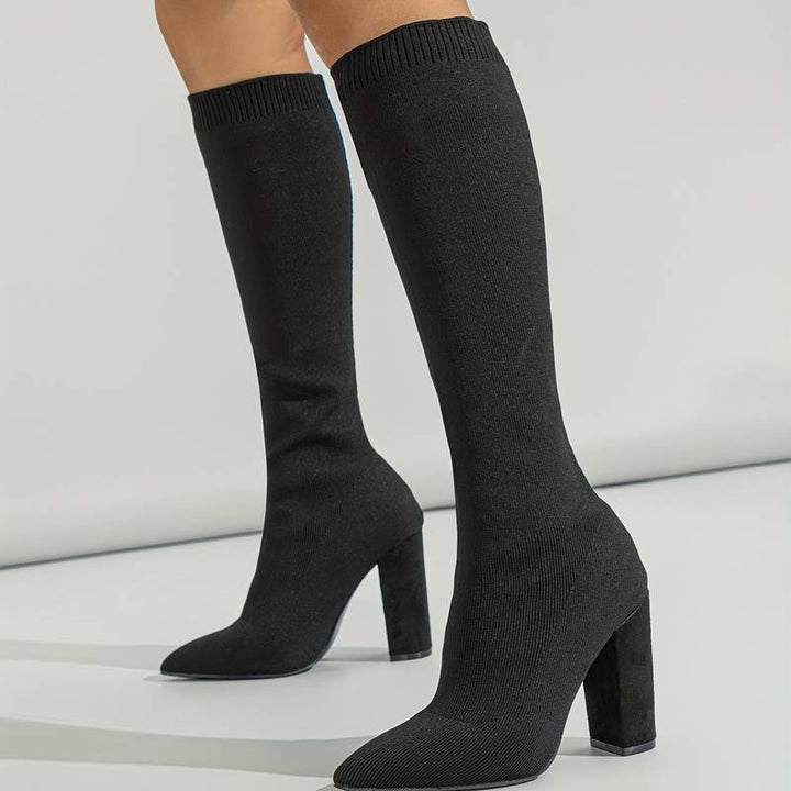 Audrey | Elegant Women’s High-Heeled Knee Boots