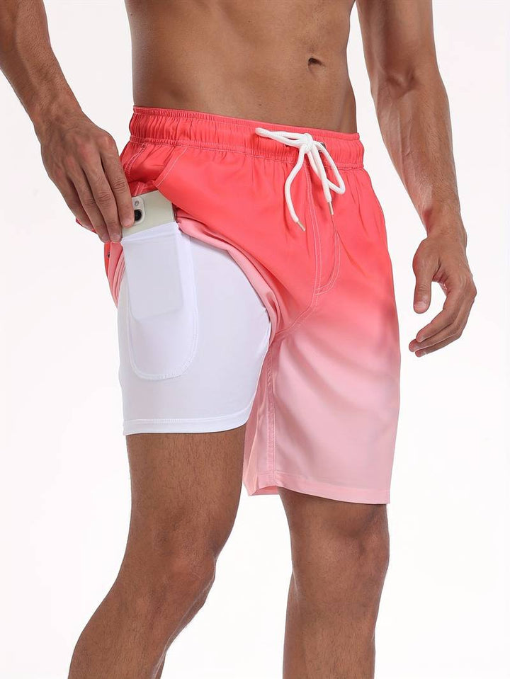 Ariel | Stylish Men's Flamingo Print Beach Swim Shorts