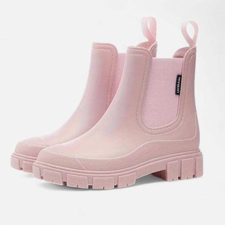 Phoebe | Chic Waterproof Chelsea Rain Boots With Platform Sole