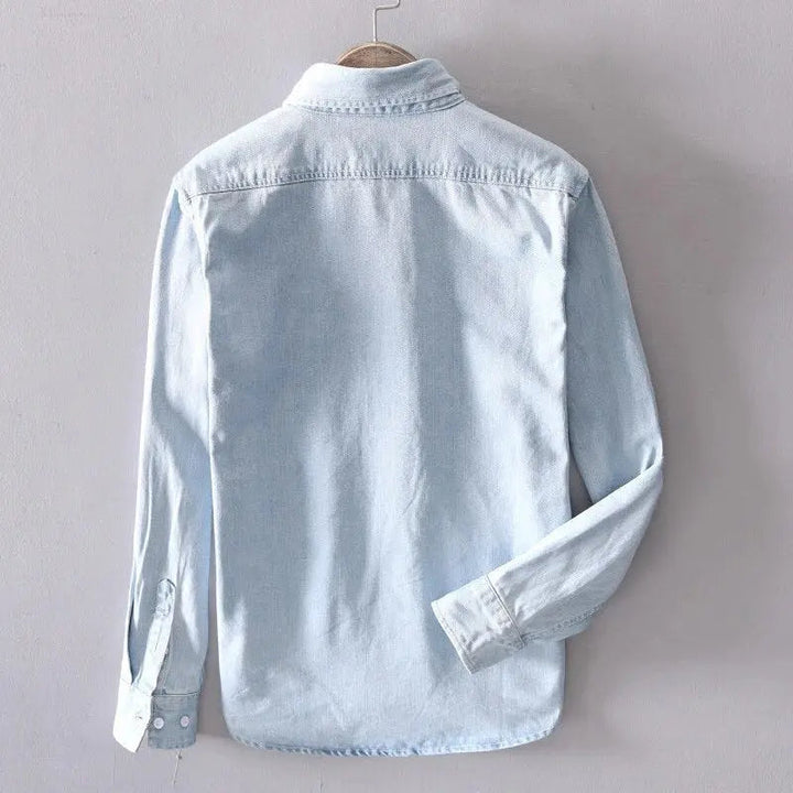 Margot | Chic Long Sleeve Denim Button Up Shirt