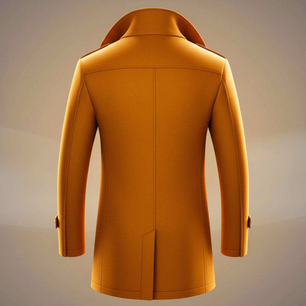 Tessa | Elegant Double-Breasted Virgin Wool Overcoat With Quilted Lining