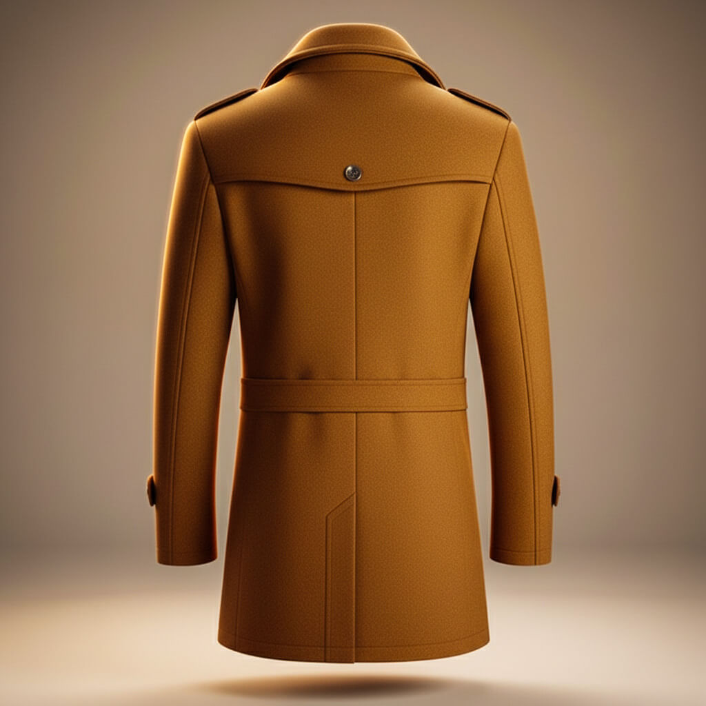 Marco | Elegant Virgin Wool Overcoat With Structured Collar