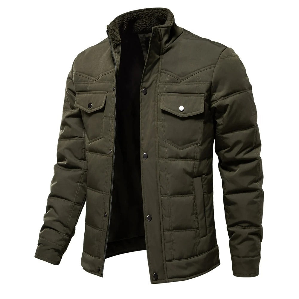 Marcus | Stylish Men's Quilted Stand Collar Winter Jacket