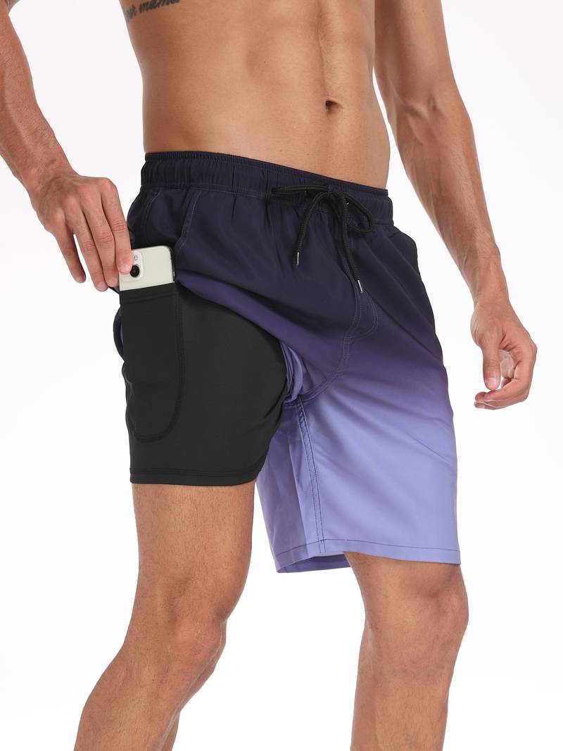 Ariel | Stylish Men's Flamingo Print Beach Swim Shorts