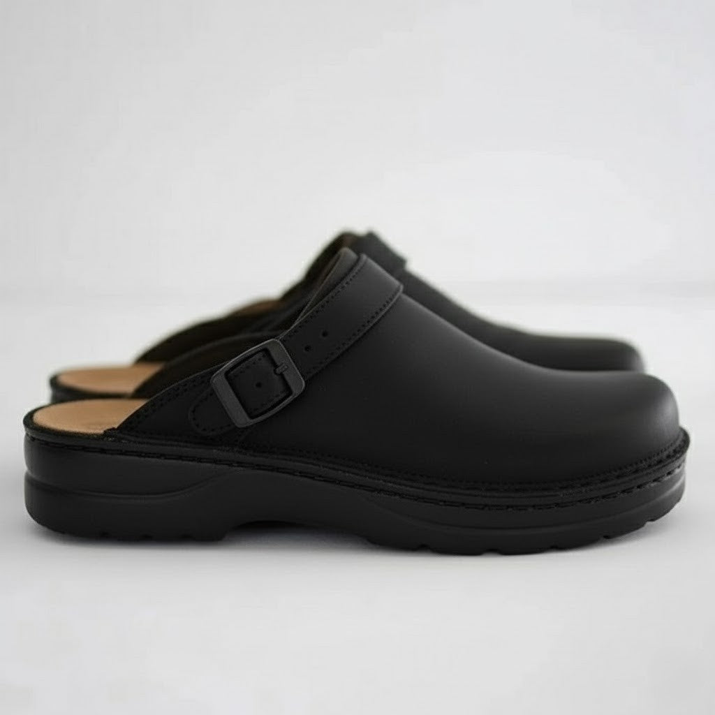 Arthur | Men’s Orthopaedic Leather Slip On Clogs