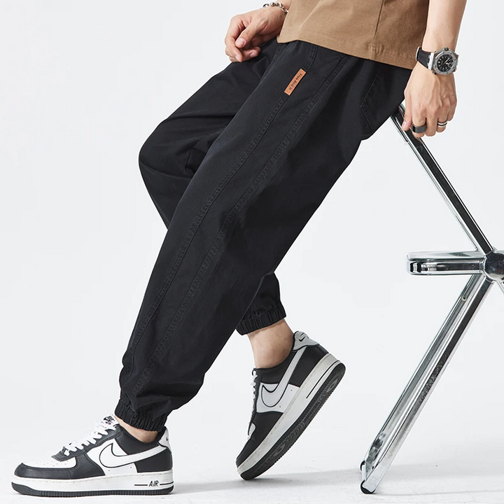 Margot | Stylish Relaxed Fit Cotton Joggers With Elastic Cuffs